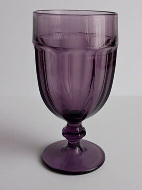 Libbey Amethyst Iced Tea Water Goblet Glass